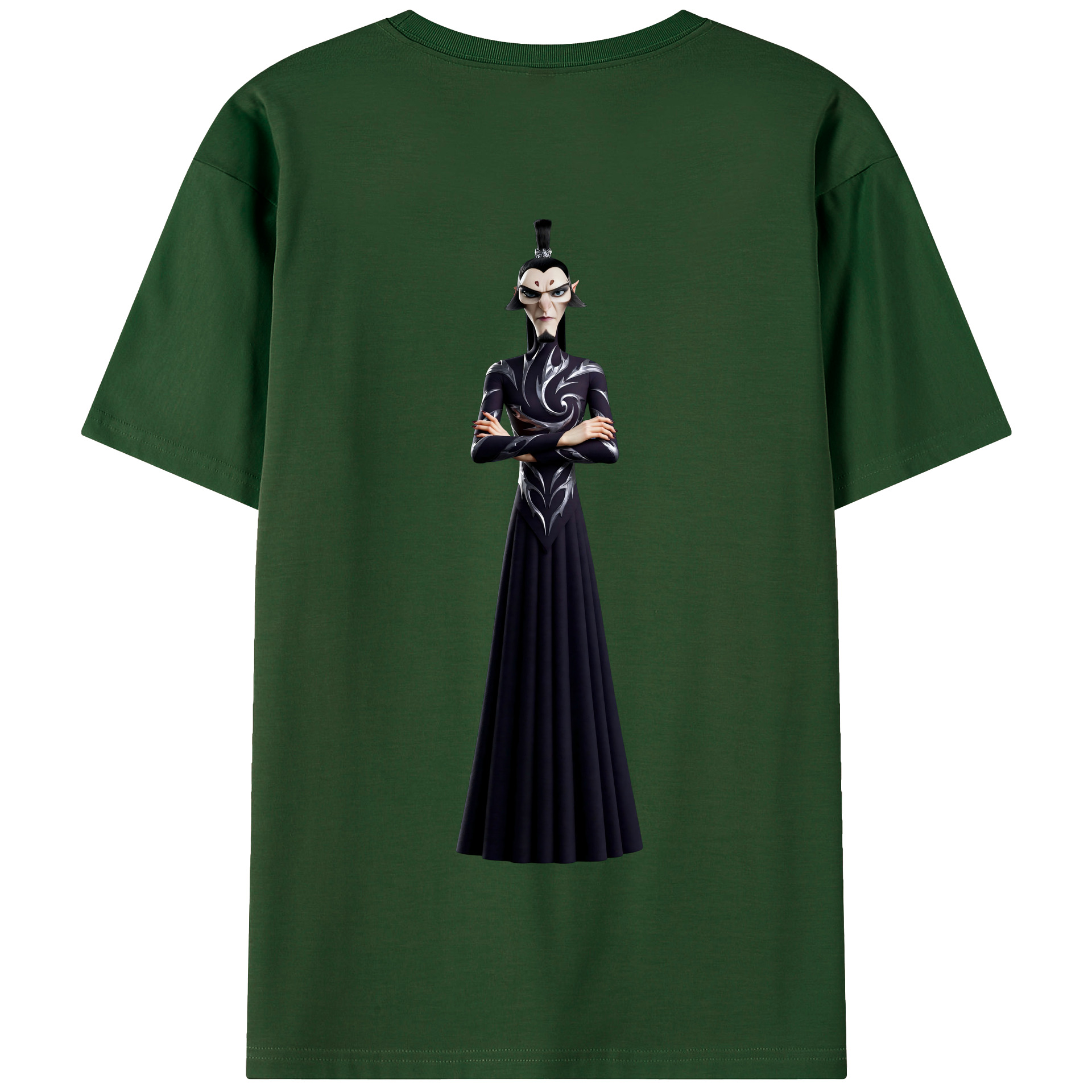 （画像用） Ne Zha 2 ナタ 魔童の大暴れ 綿100％半袖Tシャツ（背面プリント）